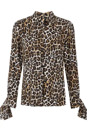Elisabetta Franchi Leopard-print georgette shirt