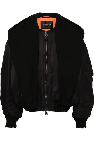 Balenciaga Logo-tag bomber jacket