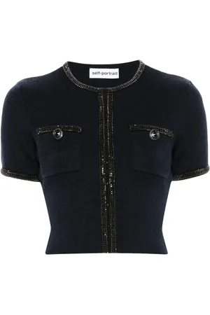 Self-Portrait Crystal-embellished cardigan