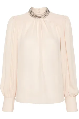 Liu Jo Rhinestone-embellished georgette blouse