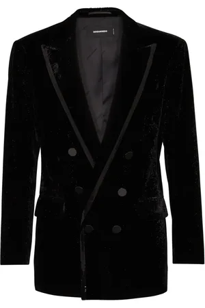 Dsquared2 Velvet double-breasted blazer