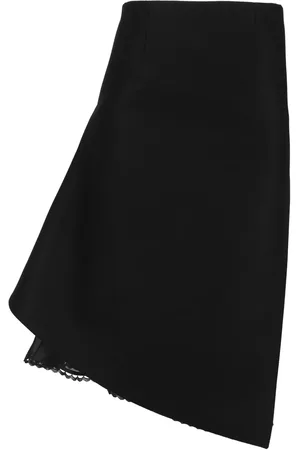 SACAI Wool asymmetric skirt