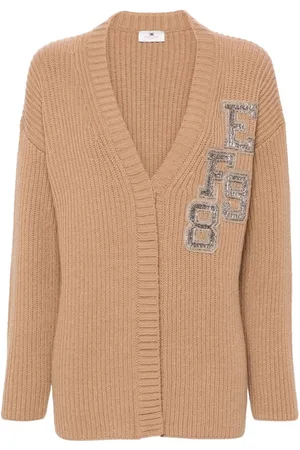 Elisabetta Franchi Bead-logo cardigan