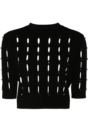 Liu Jo Cut-out rhinestoned top
