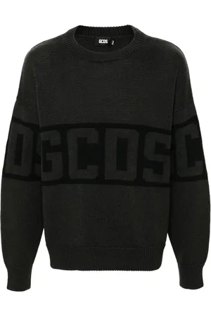 GCDS Logo band crew-neck sweater