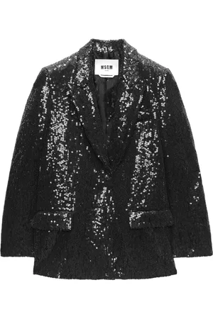 Msgm Sequin-embellished single-breasted blazer