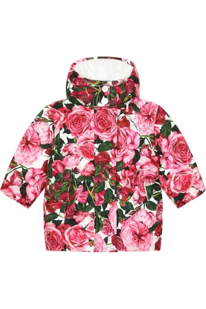 Dolce & Gabbana Rose-print padded jacket