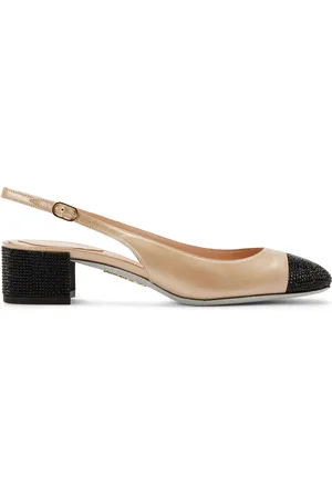 RENE CAOVILLA 40mm Kristen slingback pumps