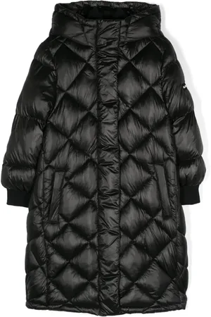MONNALISA Logo-lettering padded coat