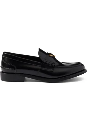 Prada Brushed leather loafers