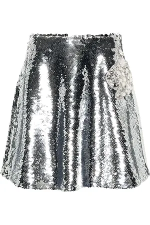 GENNY Sequinned mini skirt