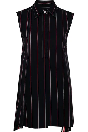 Thom Browne RWB-stripe shirt dress