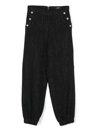 Balmain Logo-tag trousers