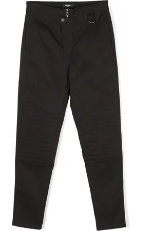 Balmain Logo-tag trousers