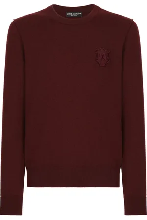 Dolce & Gabbana Logo-patch cashmere jumper