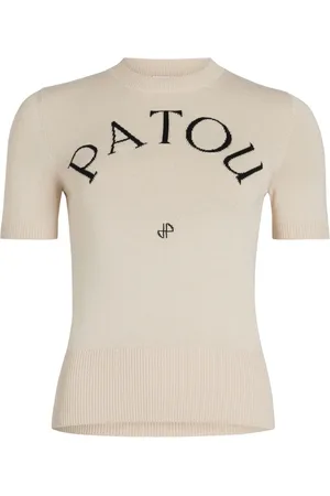 Patou Logo-jacquard knitted top