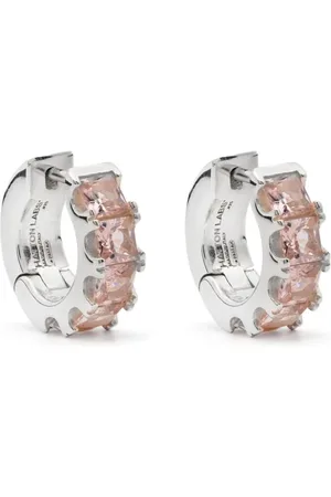 Hatton Labs Cubic zirconia-embellished hoop earrings