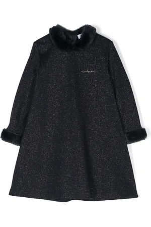 Il gufo Logo-embroidered dress