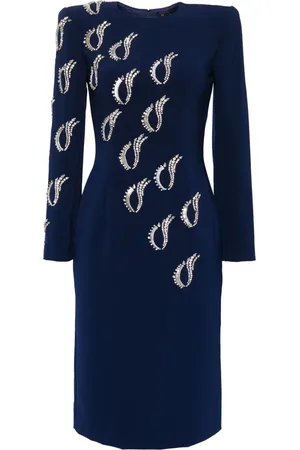 Jenny Packham Jealous crystal-embellished midi dress