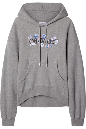 OFF-WHITE Logo-print organic cotton hoodie