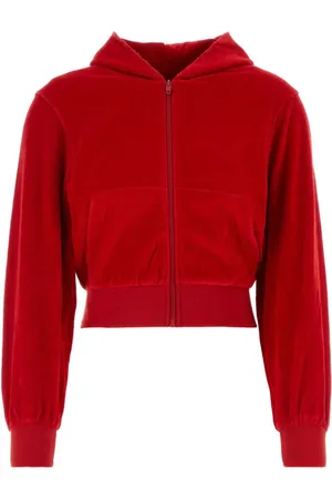 Balenciaga Rhinestone-logo zipped hoodie