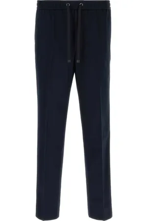 Moncler Pressed-crease straight-leg trousers