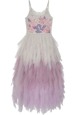Tutu Du Monde Show Must Go On floral-appliqué long tutu dress