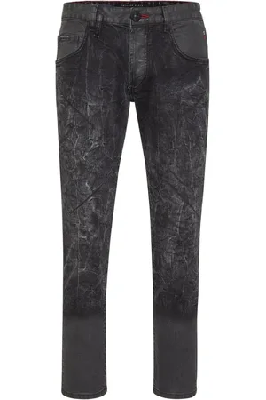 Philipp Plein Skull-print slim-fit jeans