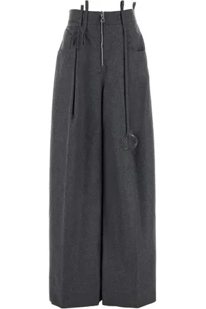 The Attico Wool wide-leg trousers
