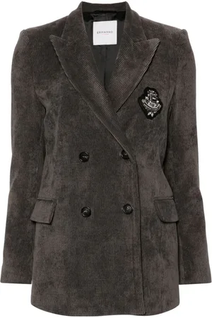 Ermanno Firenze Logo-patch blazer