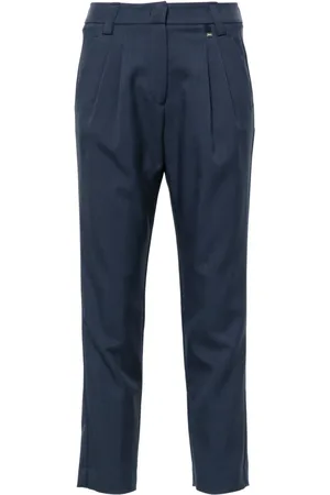 HERNO Logo-plaque trousers