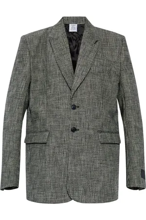 Vetements Checkered cotton blazer