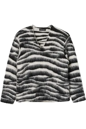 Marc Jacobs Brushed zebra-intarsia jumper