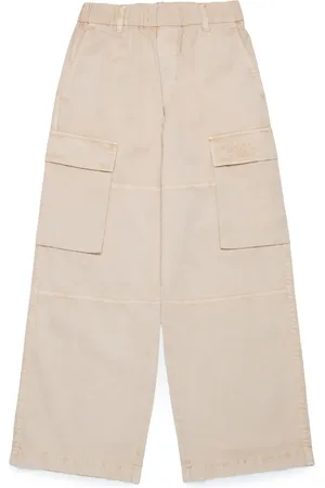 Maison Margiela Numbers-motif cotton trousers