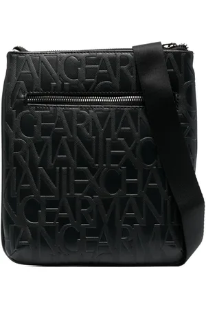 Armani Exchange Logo-embossed messenger bag