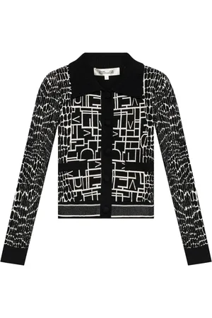 Diane von Furstenberg Riva knitted jacquard cardigan