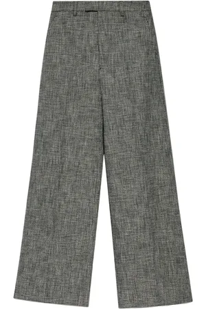 Vetements Checked wide-leg trousers