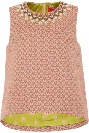 La DoubleJ La Scala embroidered top