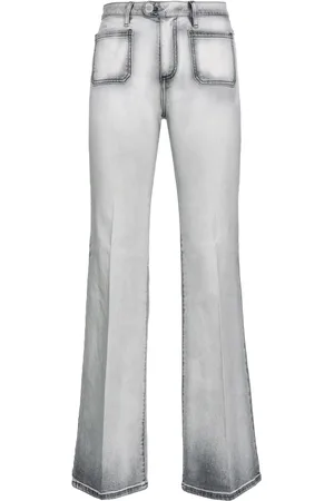 Pinko Fernanda contrast-trim flared jeans