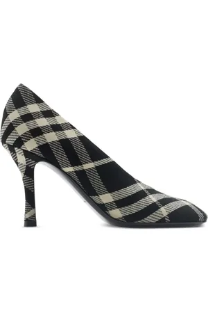Burberry 85mm Equestrian-print pumps