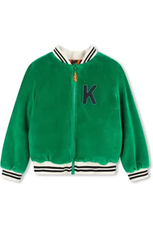 Kenzo Logo-patch bomber jacket