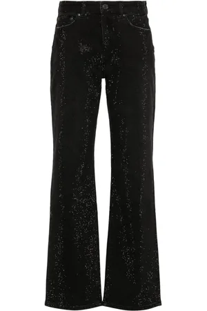 Purple Brand Crystal-embellished jeans