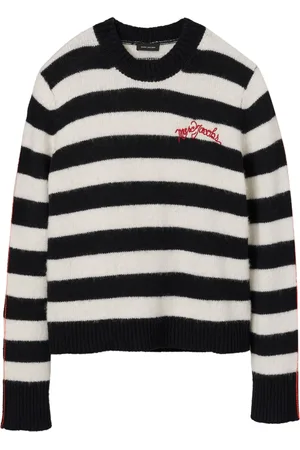Marc Jacobs Logo-embroidered striped jumper