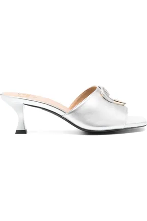 Moschino 60mm heart-appliqué mules