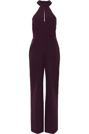 Liu Jo Pussy-bow collar jumpsuit