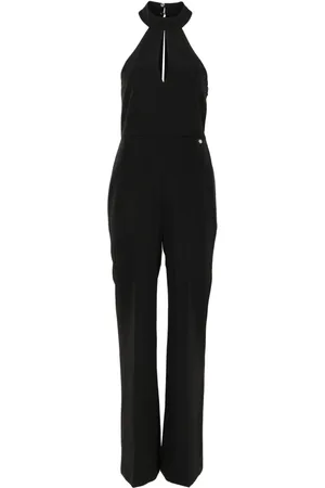 Liu Jo Pussy-bow collar jumpsuit