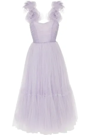 Ana Radu Floral-appliqué gown