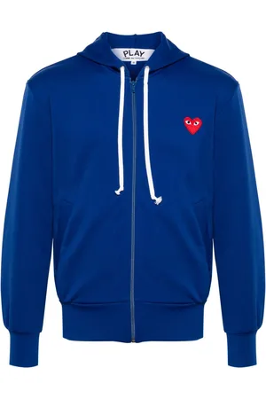 Comme des Garçons Heart-appliqué hoodie