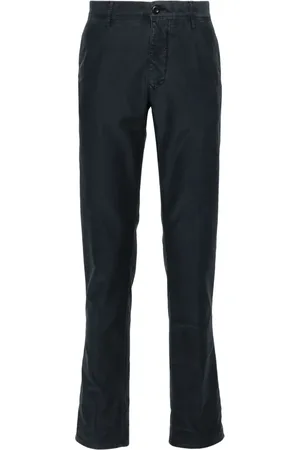 Incotex Logo-embroidered trousers
