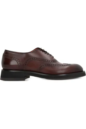 santoni Leather Oxford shoes